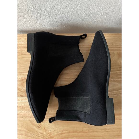 ✨SOLD✨Vivaia Women’s Rachel Black Square Toe Slip On Wool Ankle Boots US 9 - Picture 16 of 16